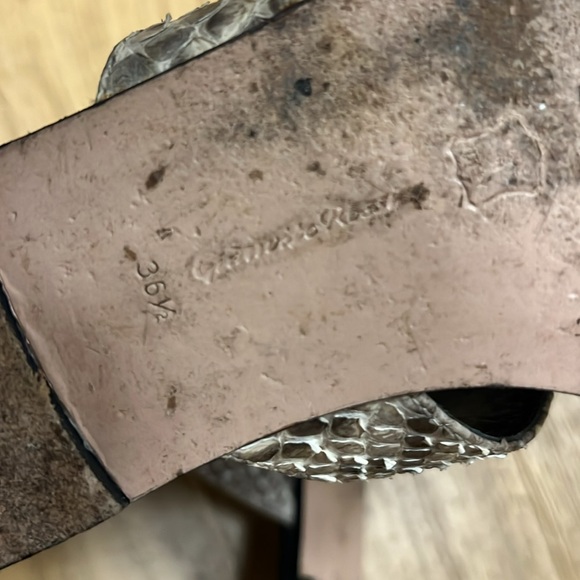 Gianvito Rossi python sandals size 36.5 - Picture 3 of 6